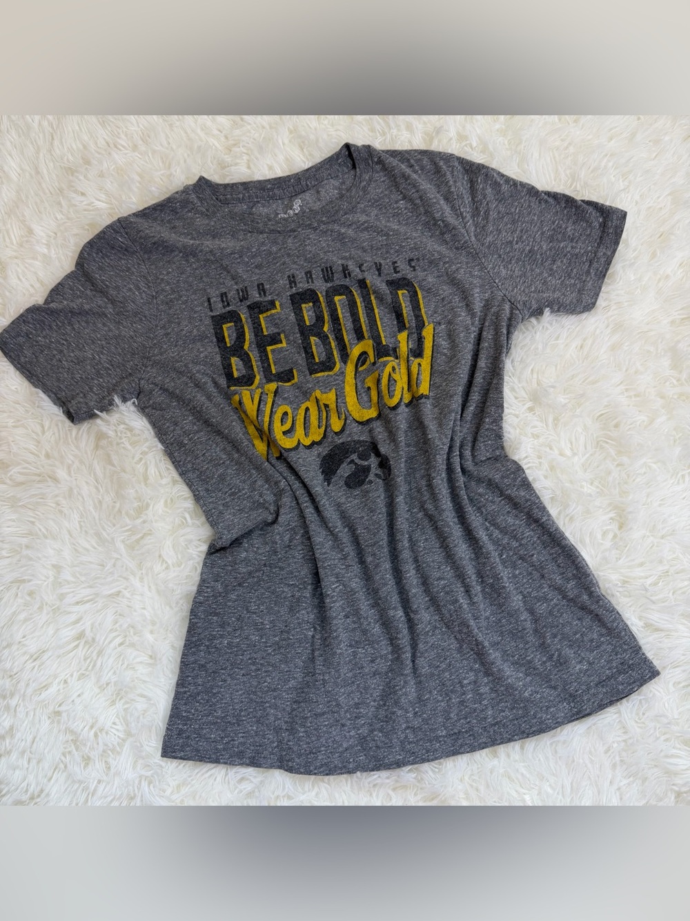 Iowa Hawkeyes Gray Graphic Tee